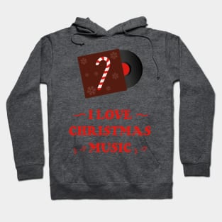 Funny I Love Christmas Music | Gift Ideas | Candy Cane Hoodie